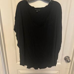 Lane Bryant Black Oversized Dolman Sleeve Blouse